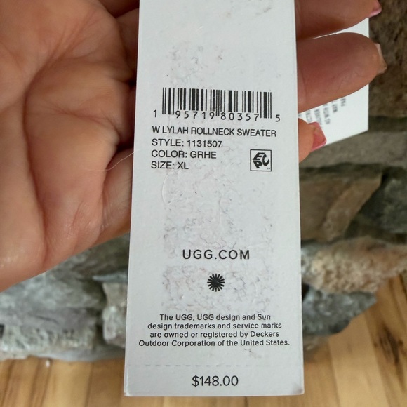 UGG Soft Gray Cowl Neck Sweater - Picture 3 of 4